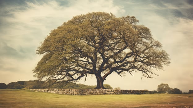 gnarled vintage tree photo