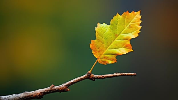 autumn leaf stem photo