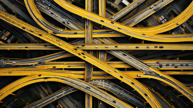 s road yellow lines photo