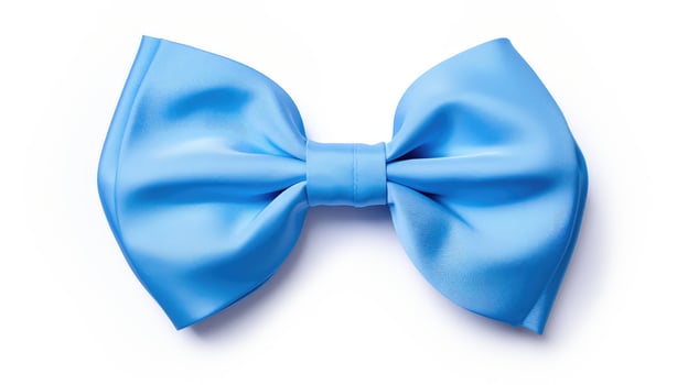 hair blue bows photo