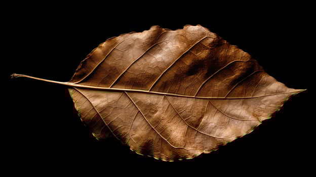 brown leaf isolated photo