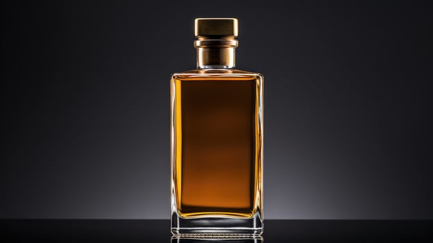 clear blank whiskey bottle photo