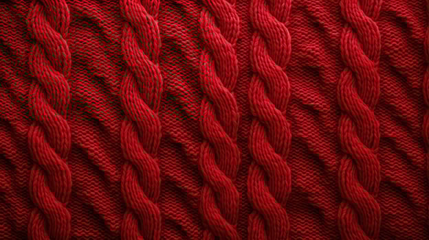 cable red sweater texture photo