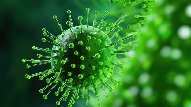 infection green corona virus photo