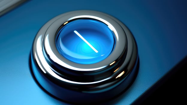 control blue button photo