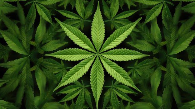 display marijuana leaf pattern photo