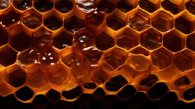 hexagonal poster black photo