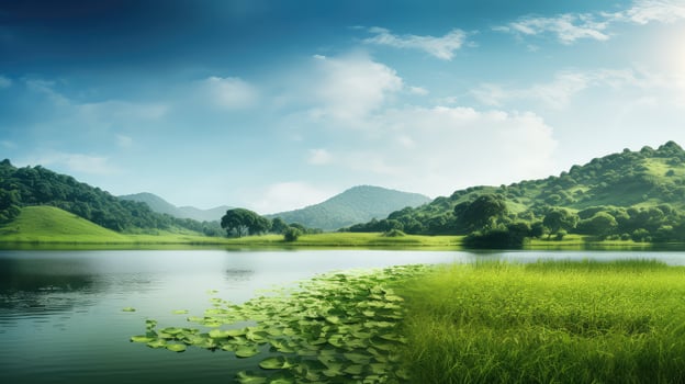 lush green background color photo