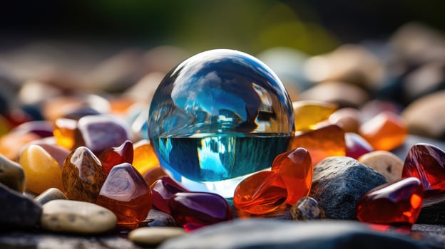 magnifying glass sphere photo