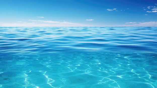 tranquil blue sea photo