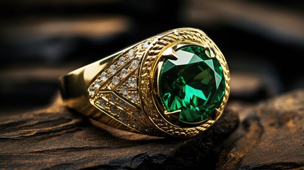 luxury gold and green photo