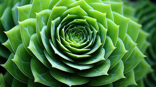 leaves green swirls photo