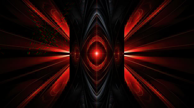 geometric black red abstract photo