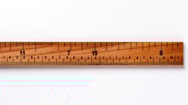 markings ruler wooden photo