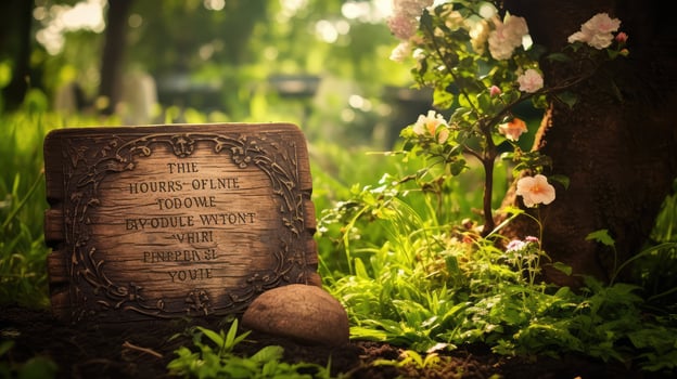 rustic wooden plaque photo