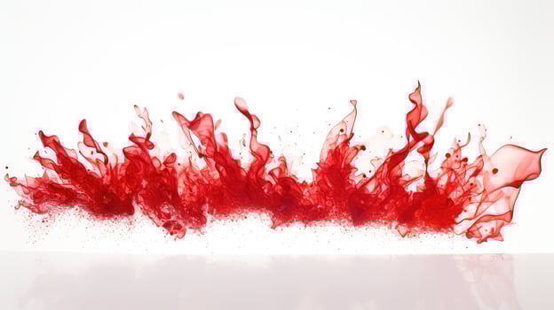 compositi red flare on white background photo