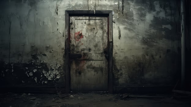 asylum scary door photo