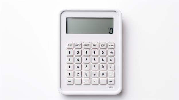 simplicity calculator white background photo