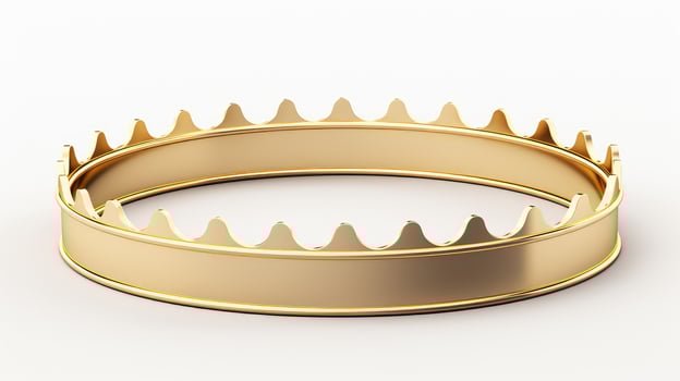 modern gold crown transparent background photo