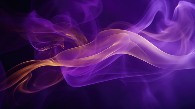 up purple and gold smoke photo