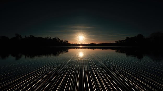 reflection starburst oval photo