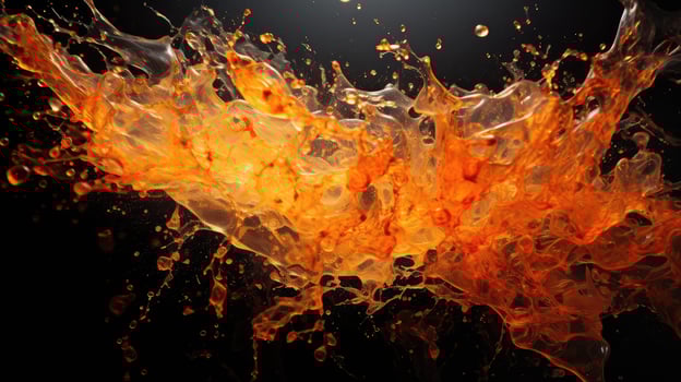 scatter orange sparks photo
