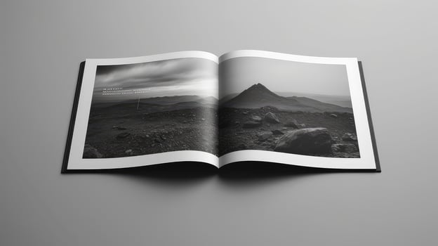 modern book template square photo
