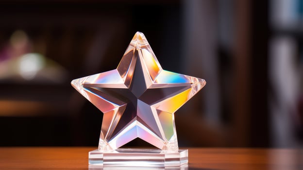 reflection white star transparent photo