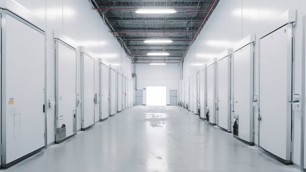 frozen cold storage door photo