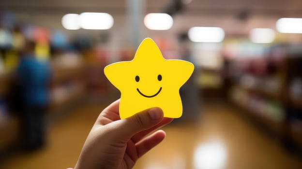 smiley star sticker photo
