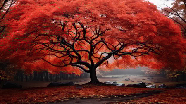 autumn tree black photo