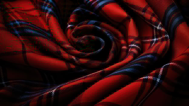 scarf red and black pattern photo