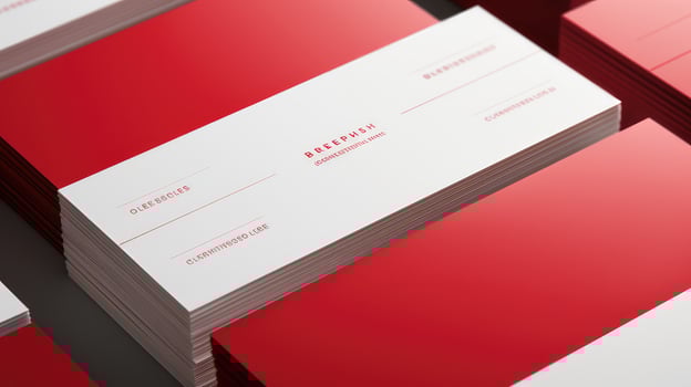 typography business red and white photo