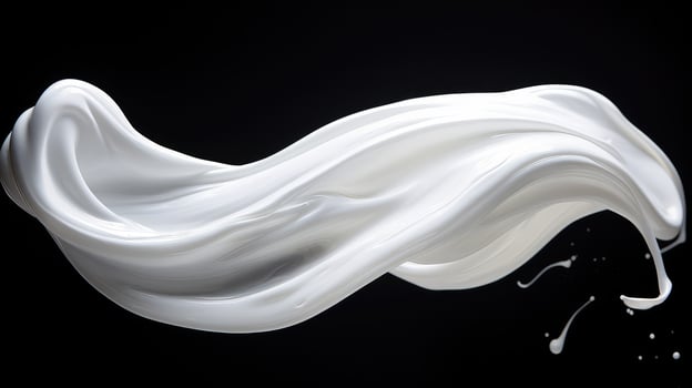 translucent white paint stroke photo