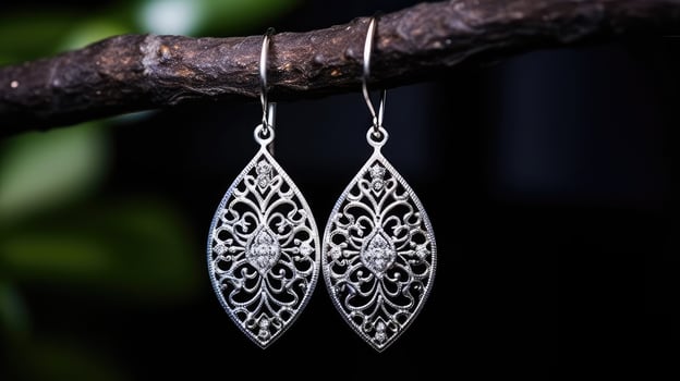 jewelry silver earrings photo