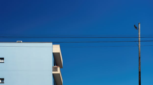 sky hanging cables photo