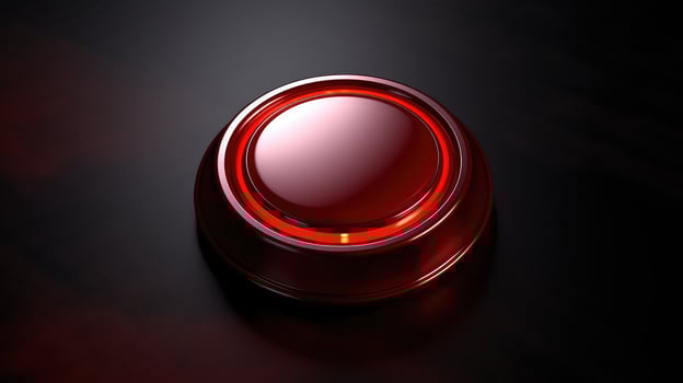 industrial 3d red button photo