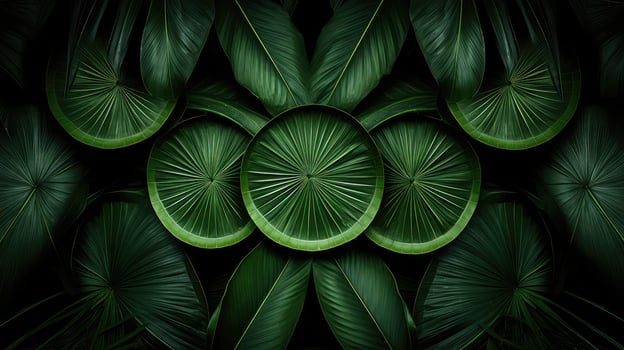 visual leaves coconut background photo