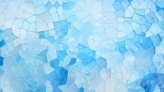 mosaic light blue shapes background photo