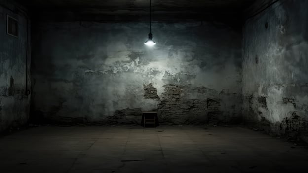 solitary empty dark room photo