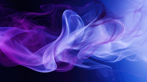 intricate purple and blue smoke photo