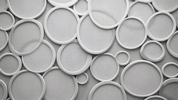 circles grey geometric pattern photo