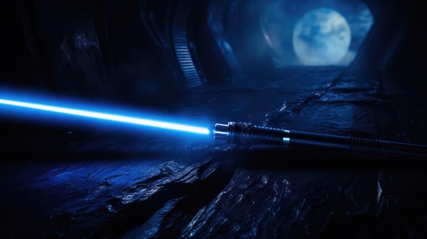 lightsaber black fiber photo