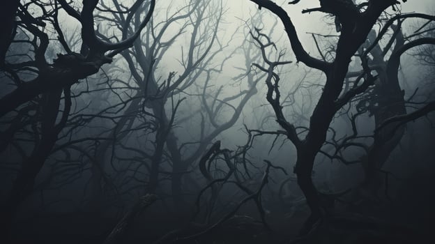 forest dark gray photo