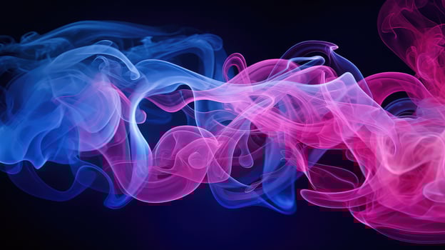 scene blue pink smoke photo