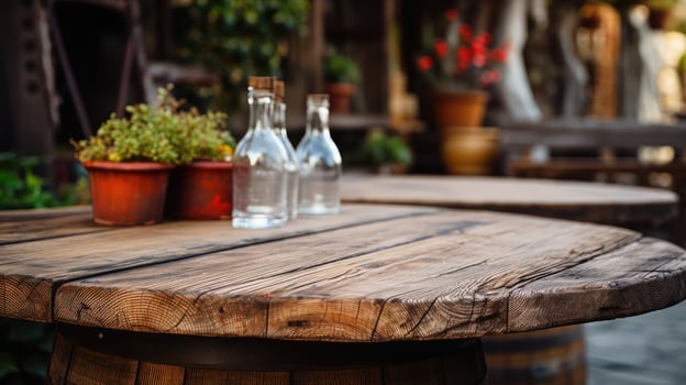 charming old wooden board photo