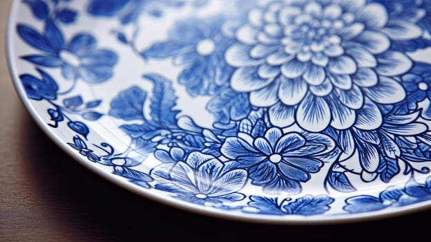floral blue patterns photo