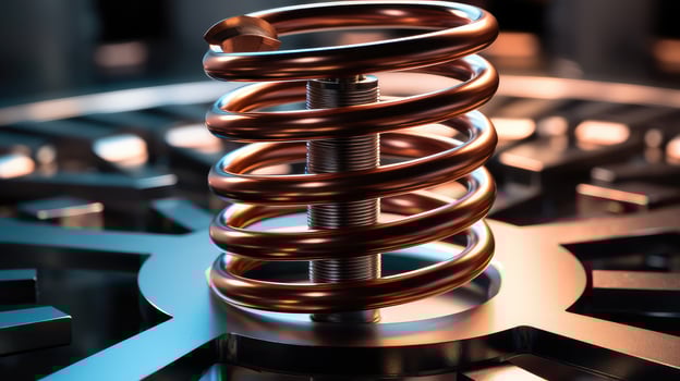 mechanical metal spring photo