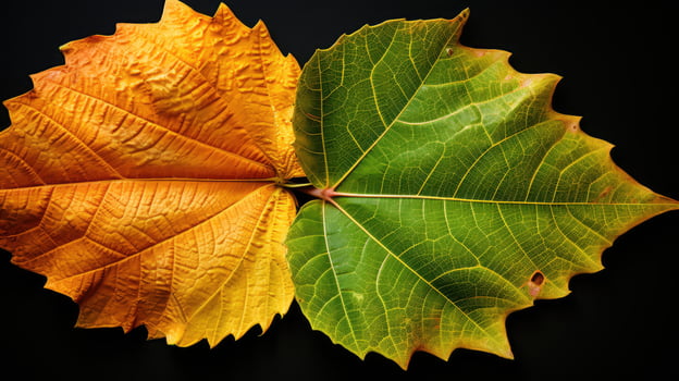 autumn sunflower leaves photo