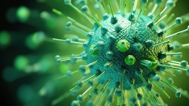pandemic green corona virus photo